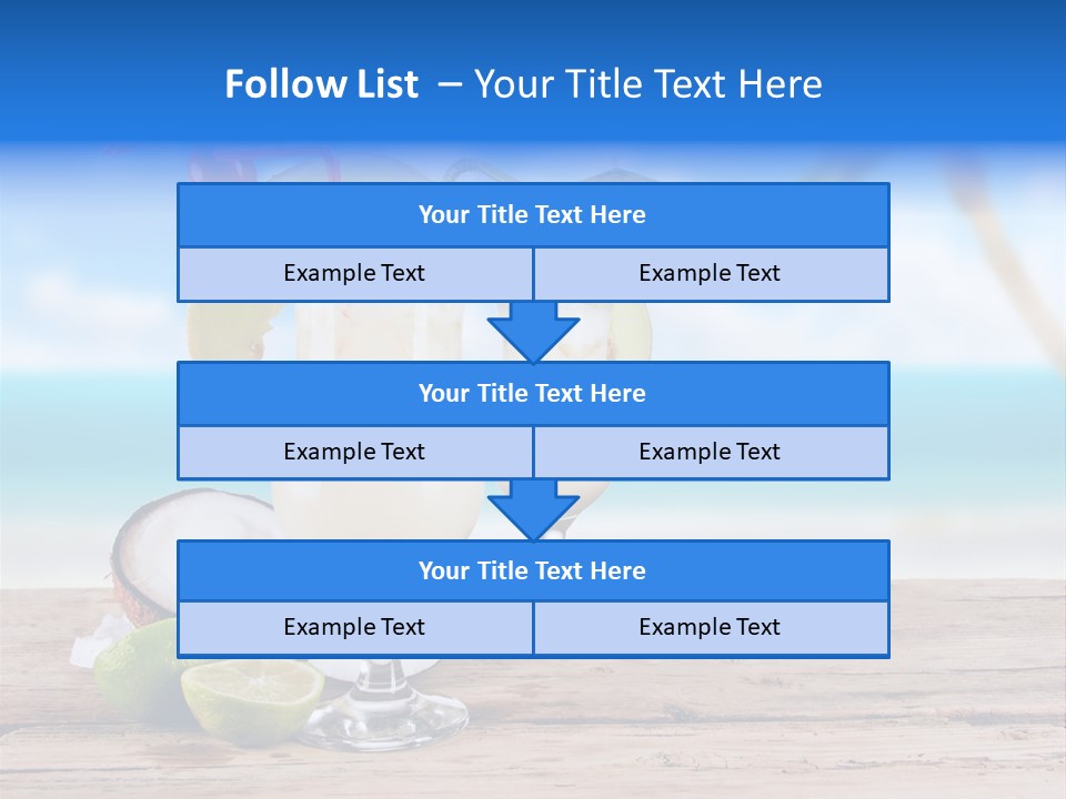 Alcohol Deck Fruit PowerPoint Template