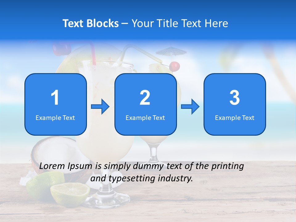 Alcohol Deck Fruit PowerPoint Template