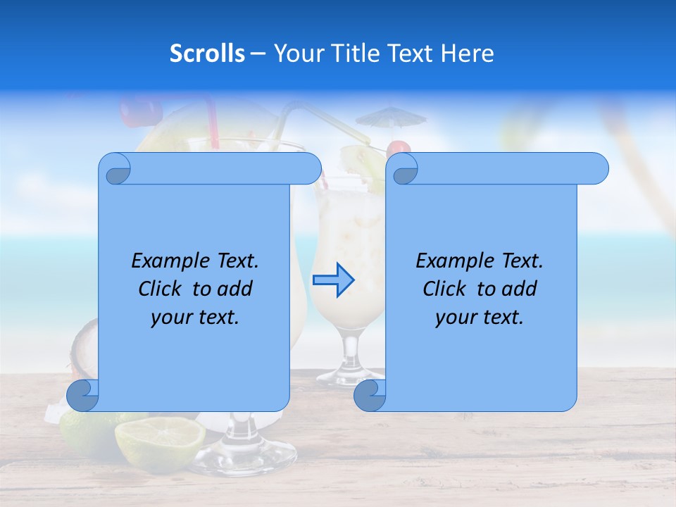 Alcohol Deck Fruit PowerPoint Template