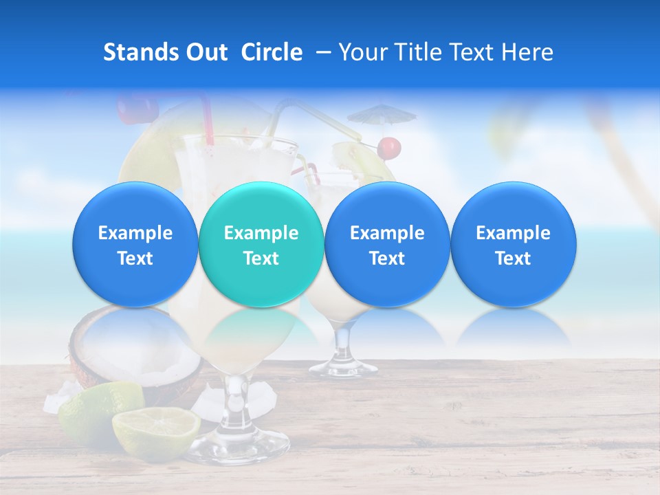 Alcohol Deck Fruit PowerPoint Template