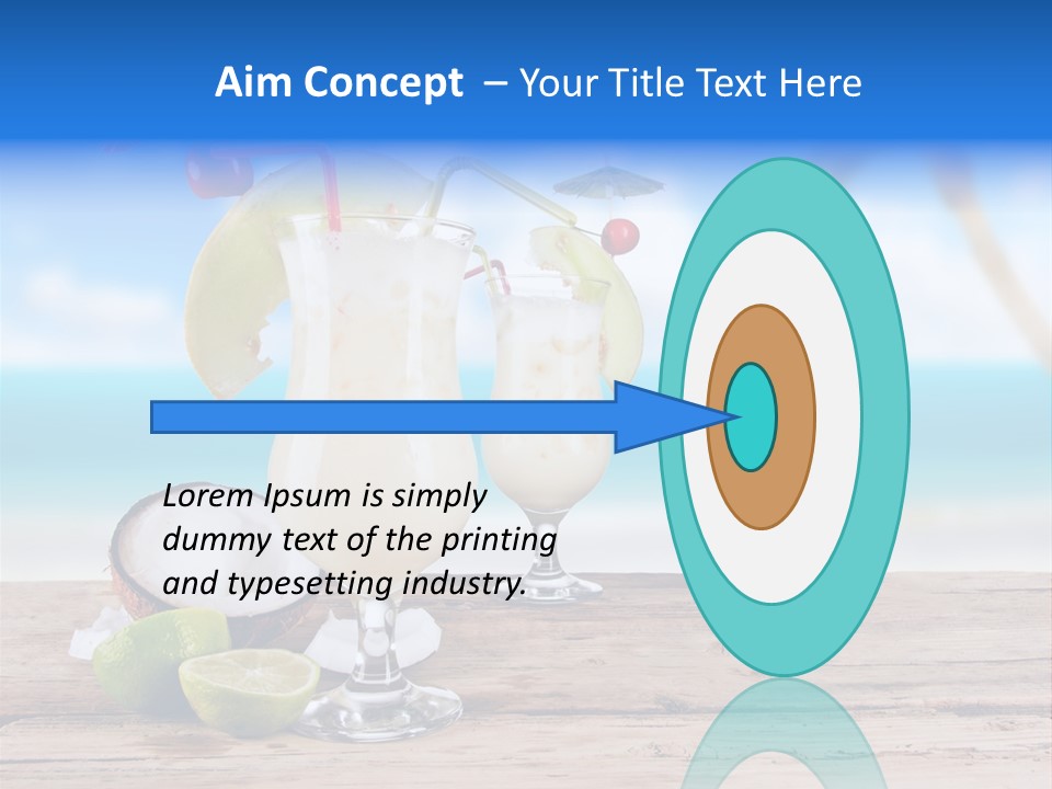 Alcohol Deck Fruit PowerPoint Template