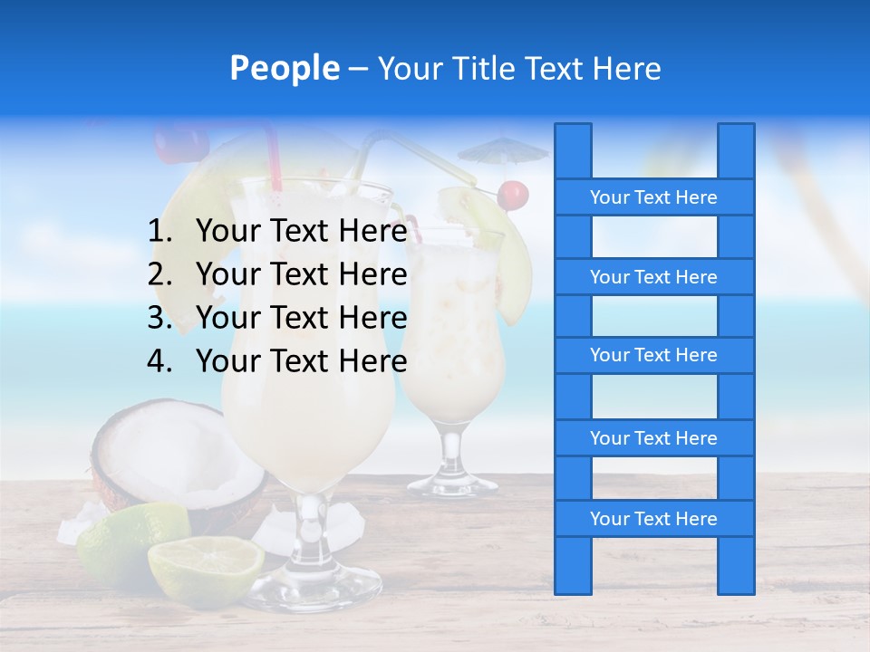 Alcohol Deck Fruit PowerPoint Template