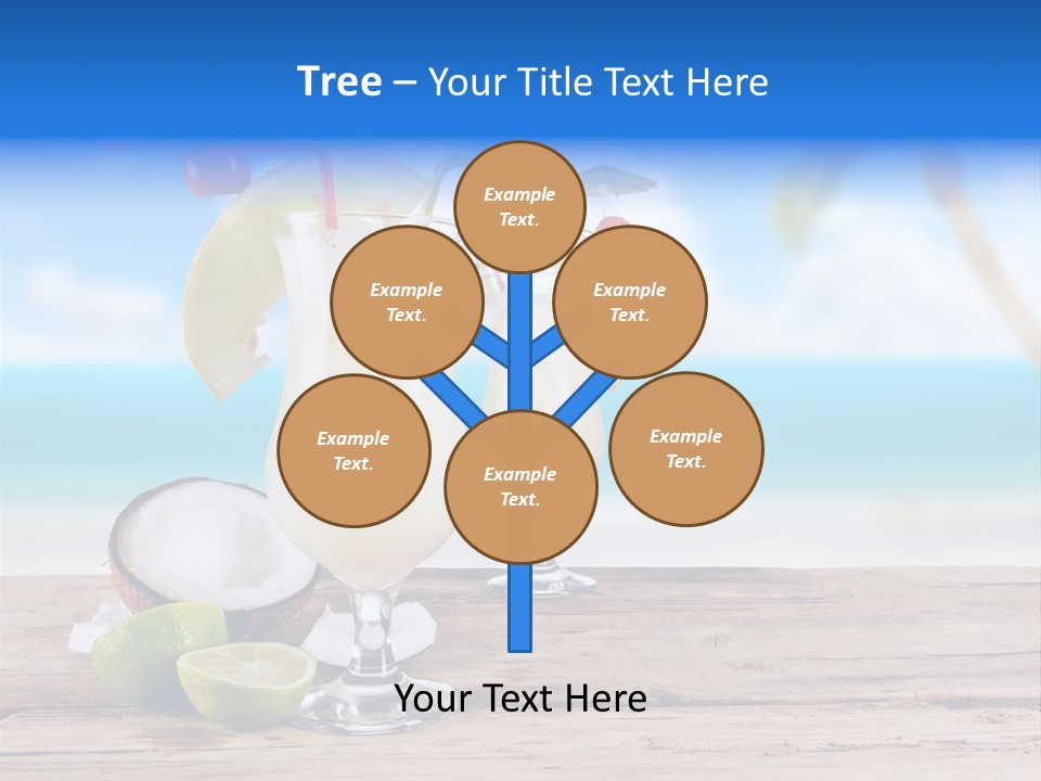 Alcohol Deck Fruit PowerPoint Template