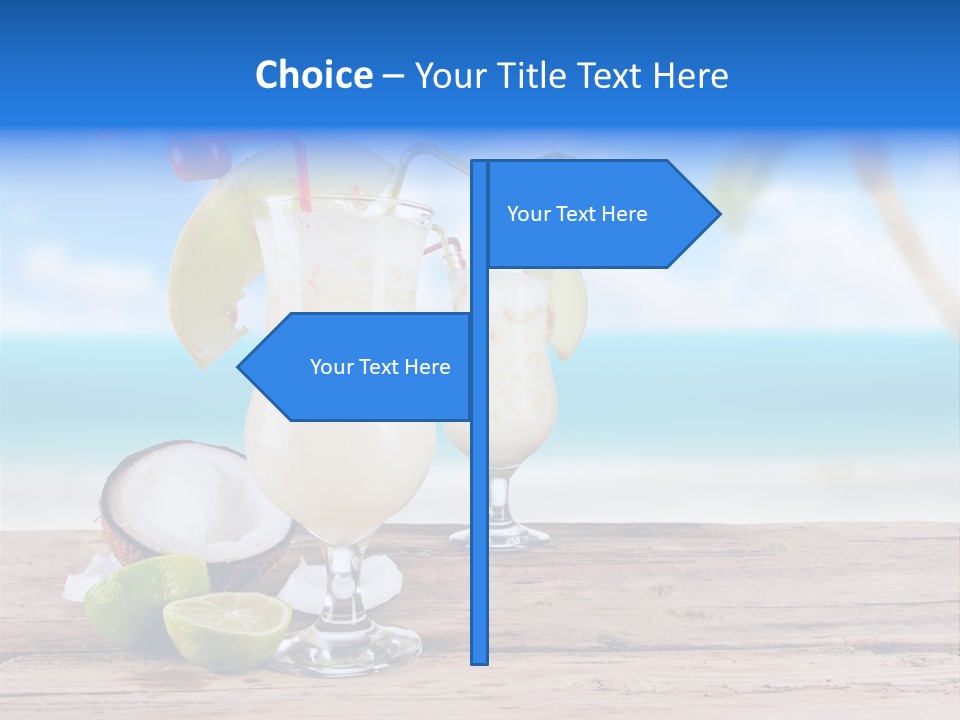 Alcohol Deck Fruit PowerPoint Template