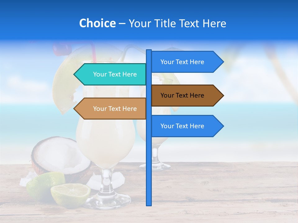 Alcohol Deck Fruit PowerPoint Template