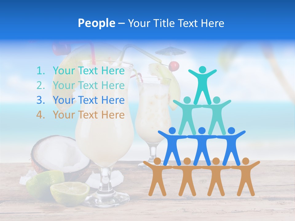 Alcohol Deck Fruit PowerPoint Template