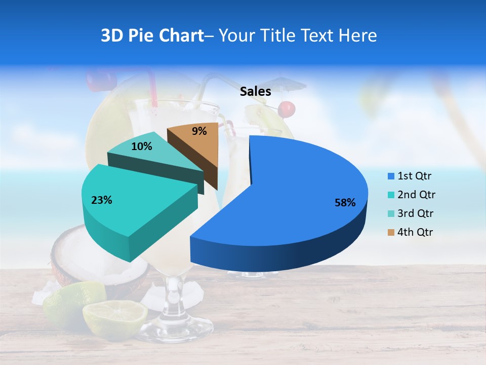 Alcohol Deck Fruit PowerPoint Template