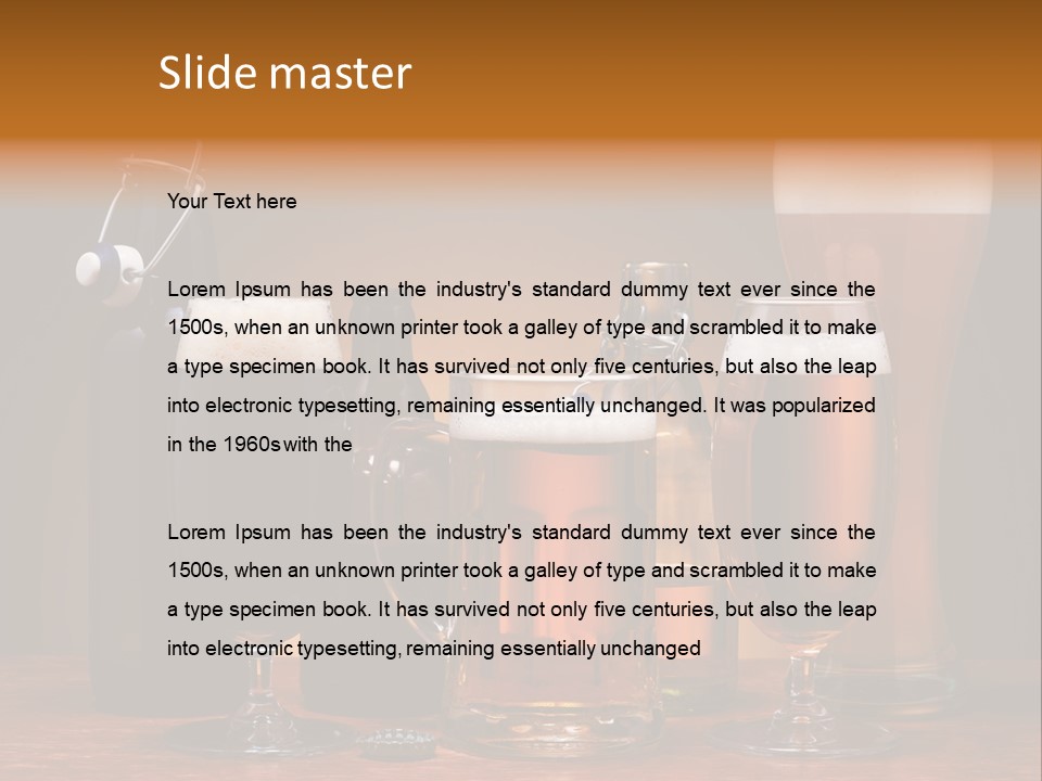 Types Background Froth PowerPoint Template