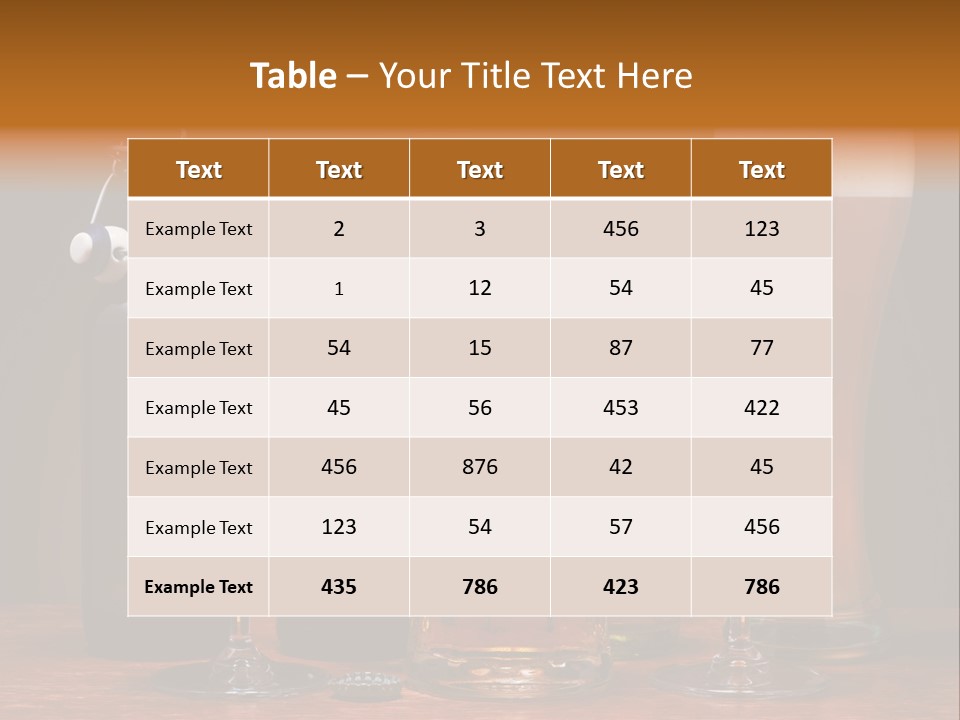 Types Background Froth PowerPoint Template