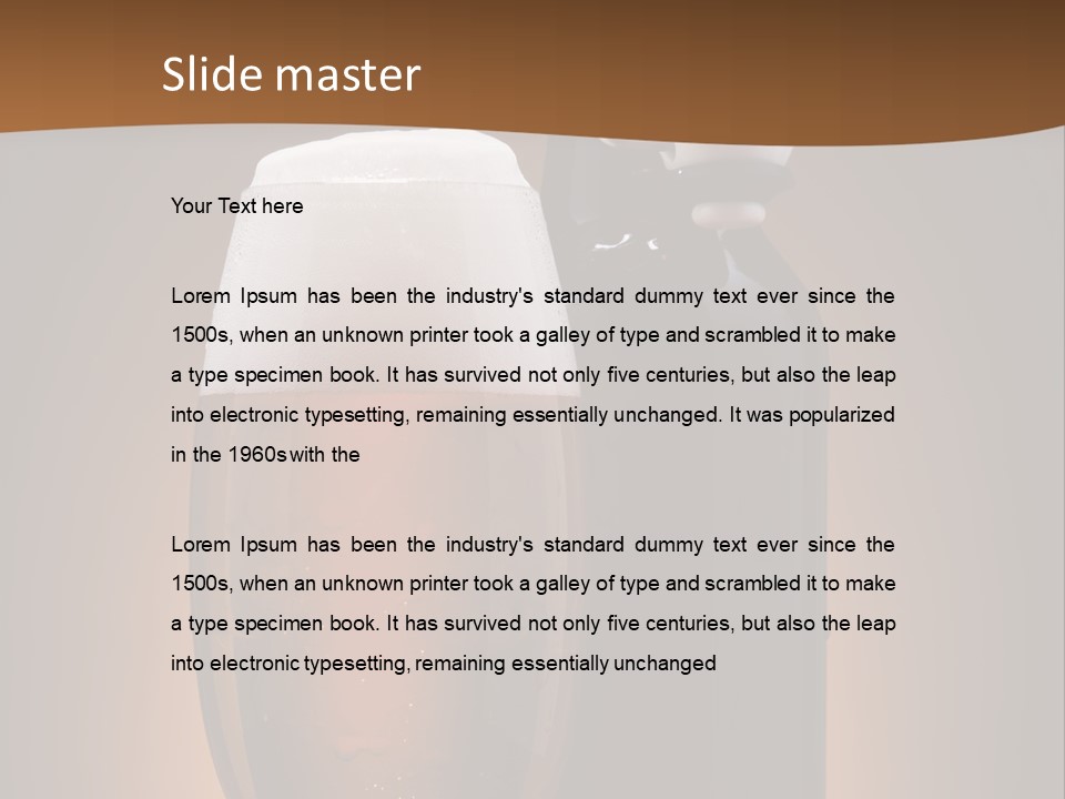 Still Served Drink PowerPoint Template