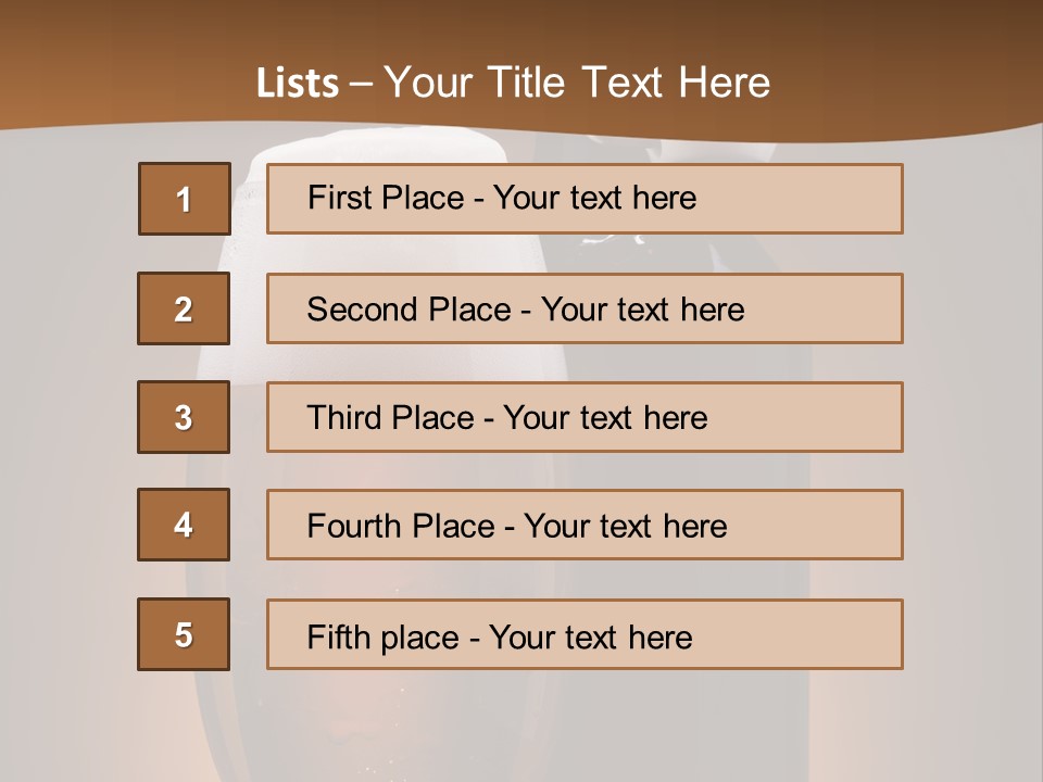 Still Served Drink PowerPoint Template