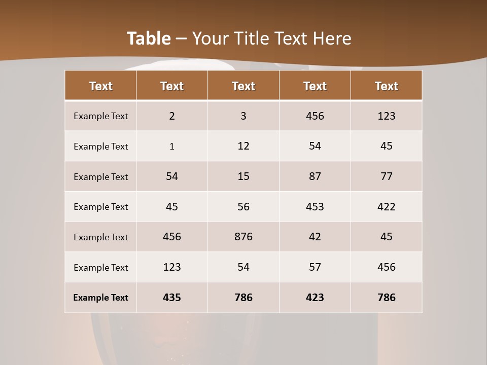 Still Served Drink PowerPoint Template