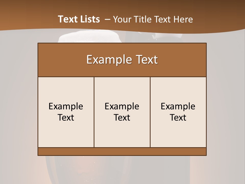 Still Served Drink PowerPoint Template