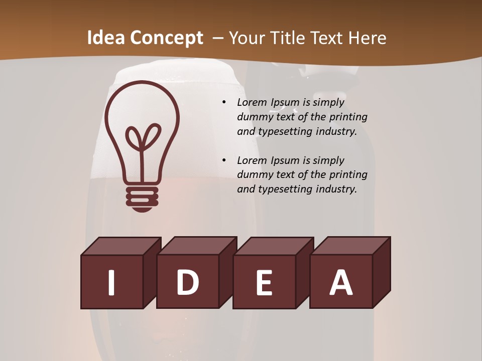 Still Served Drink PowerPoint Template