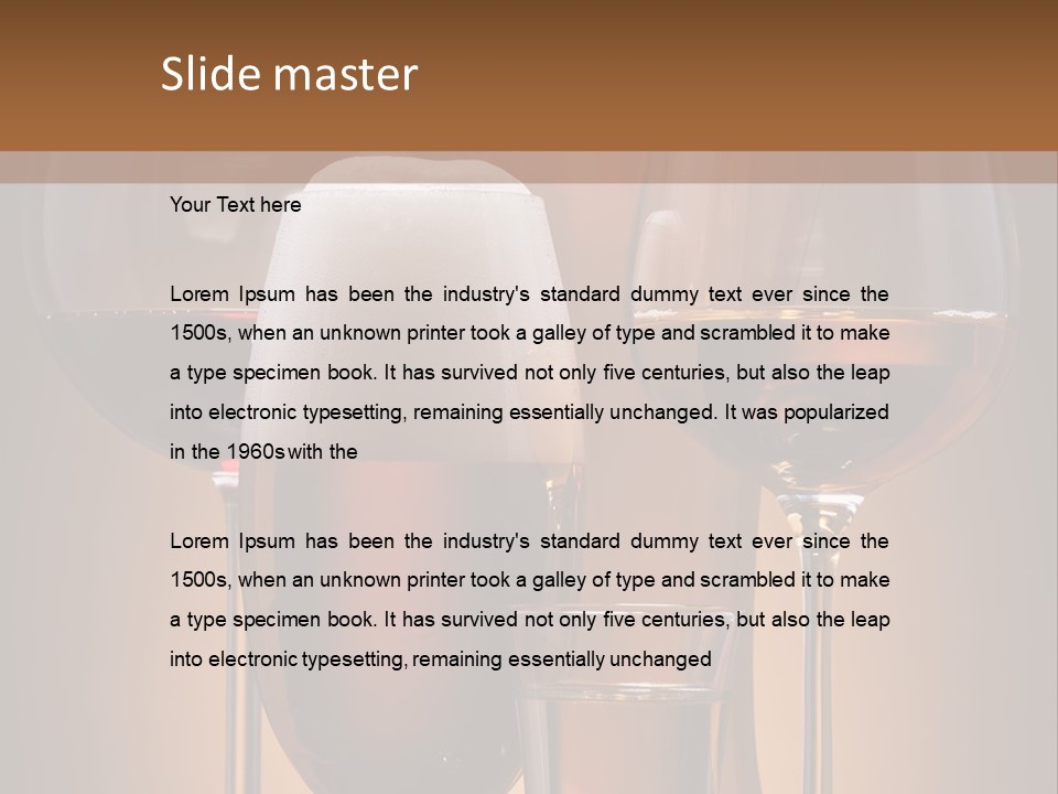 Still Bar Various PowerPoint Template