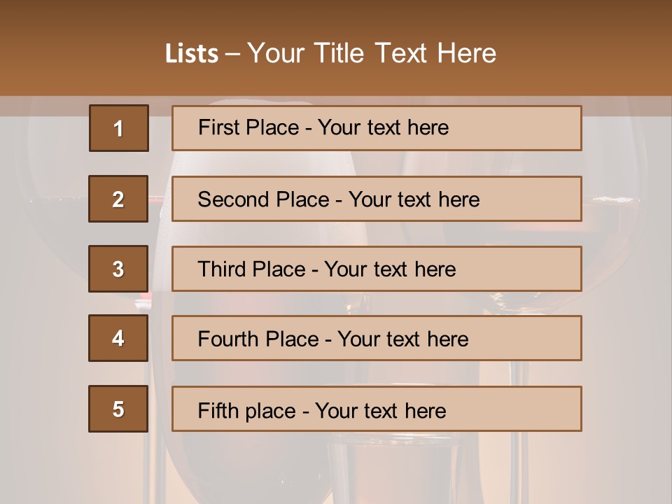 Still Bar Various PowerPoint Template