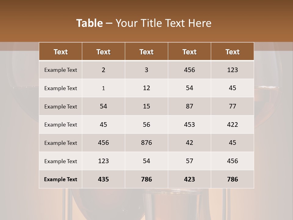 Still Bar Various PowerPoint Template