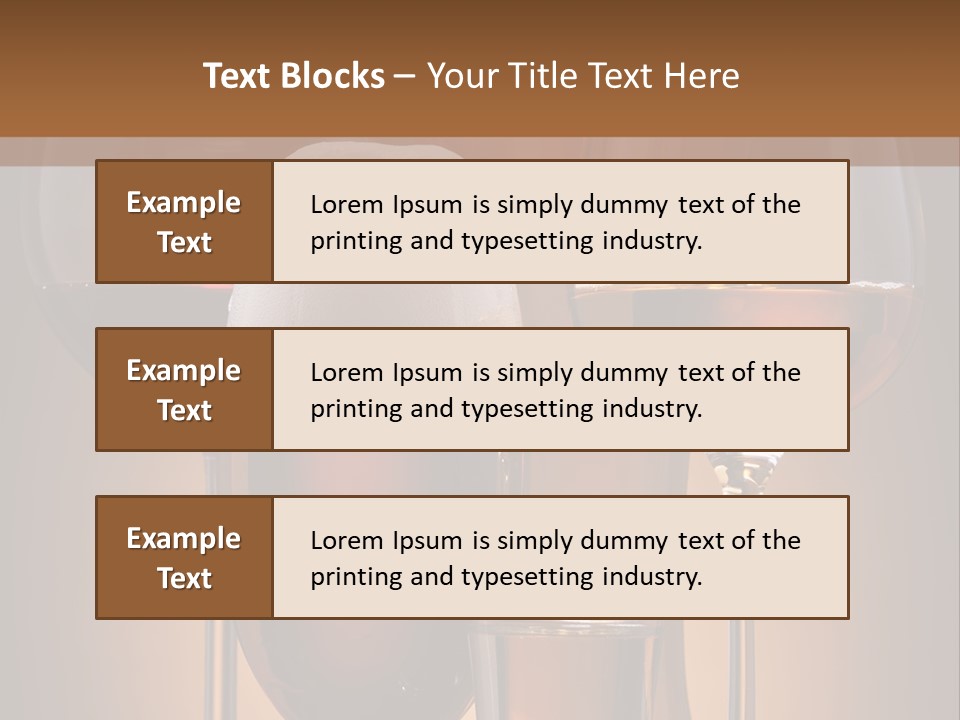 Still Bar Various PowerPoint Template