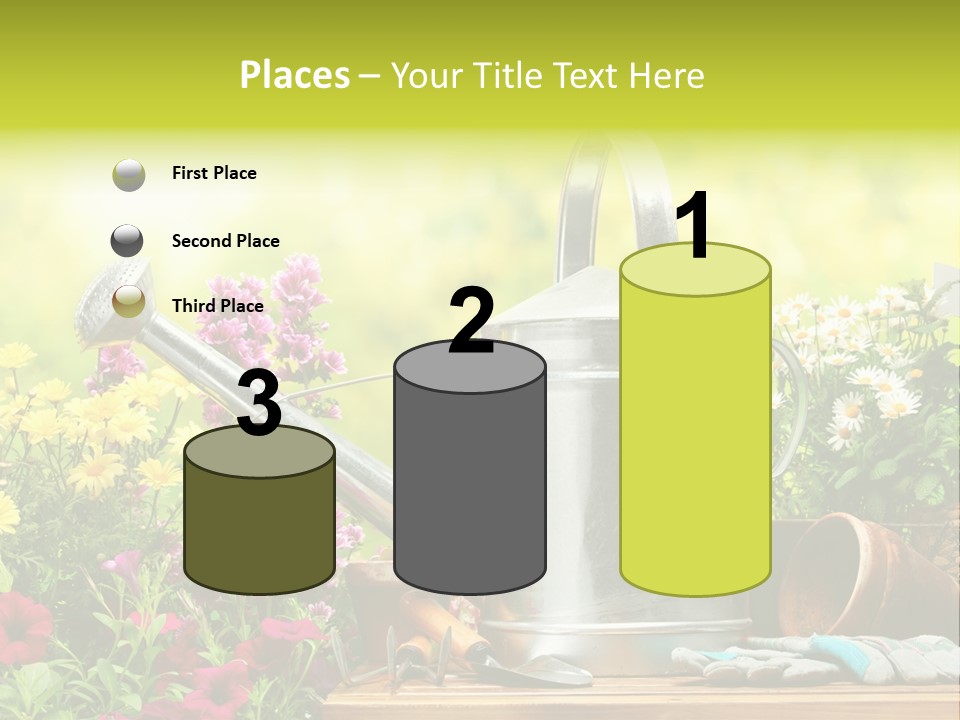 Shovel Flowerbed Tools PowerPoint Template