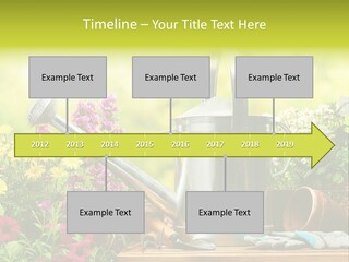 Shovel Flowerbed Tools PowerPoint Template