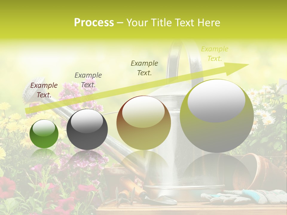 Shovel Flowerbed Tools PowerPoint Template