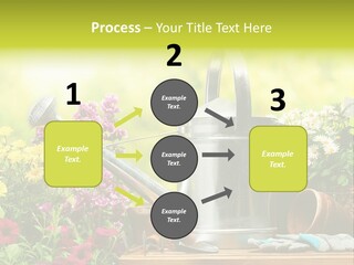 Shovel Flowerbed Tools PowerPoint Template