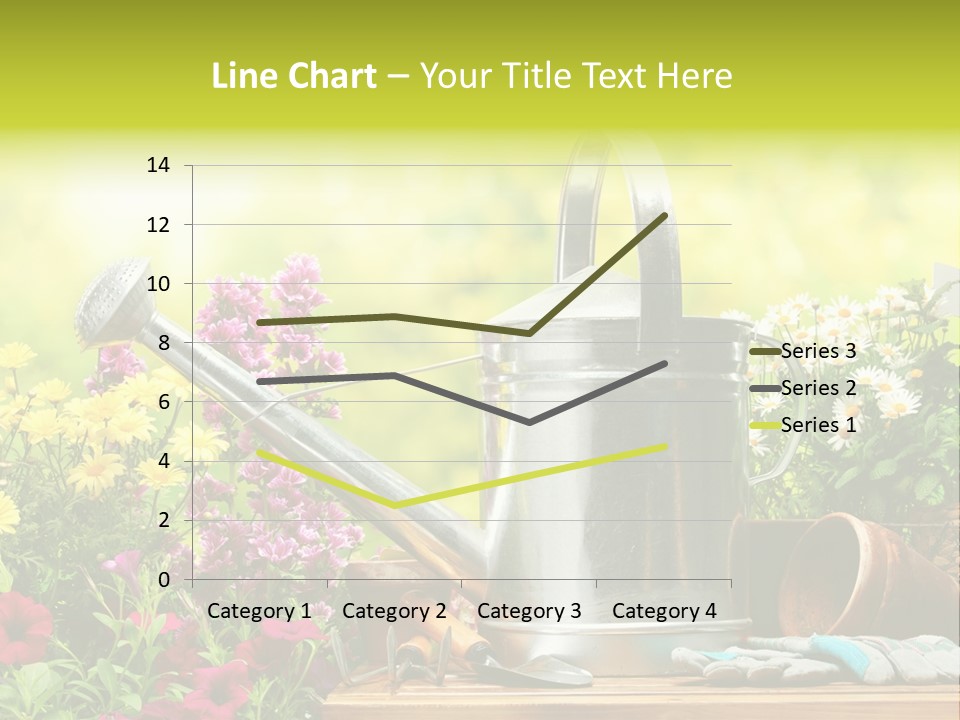 Shovel Flowerbed Tools PowerPoint Template