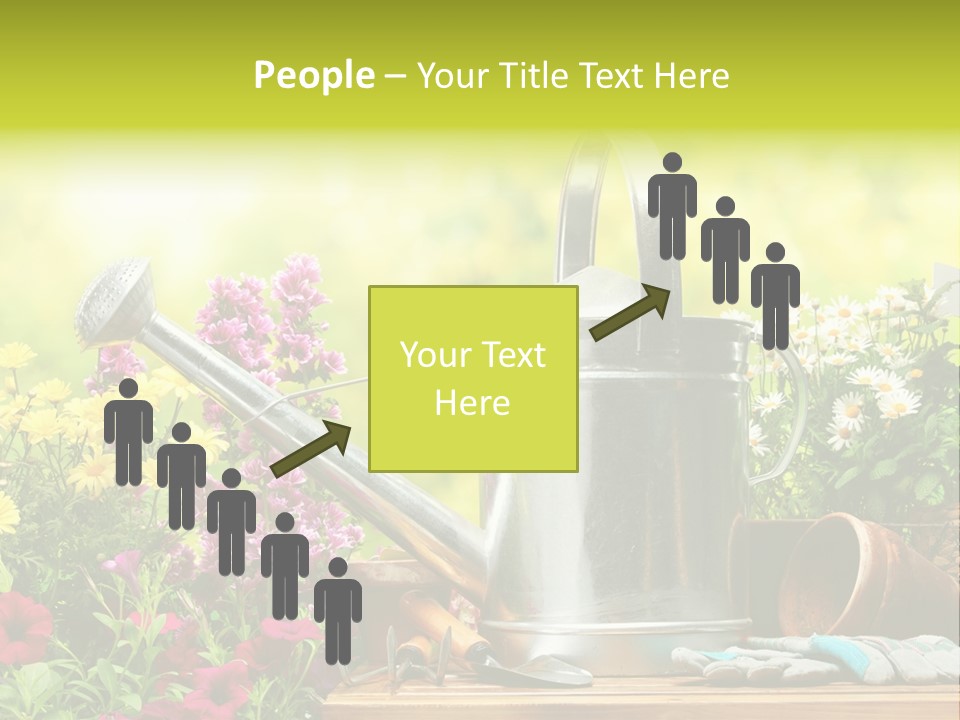 Shovel Flowerbed Tools PowerPoint Template