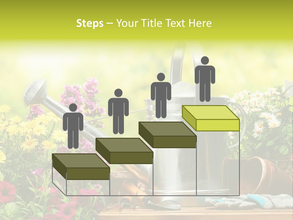 Shovel Flowerbed Tools PowerPoint Template