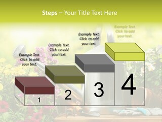 Shovel Flowerbed Tools PowerPoint Template