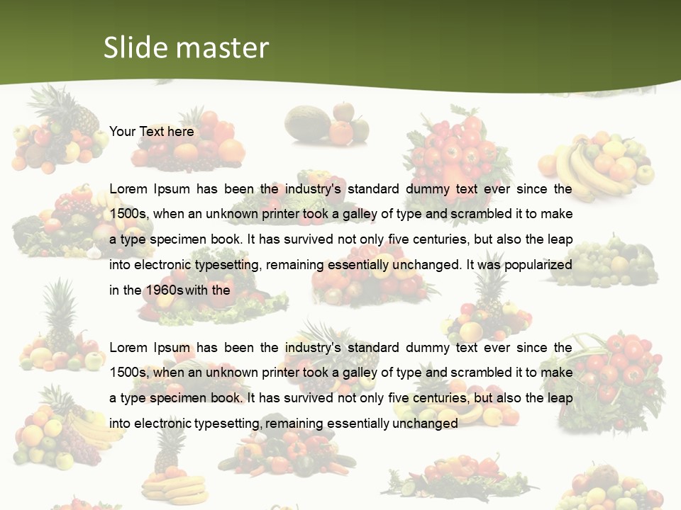Melon Nutrition Onion PowerPoint Template