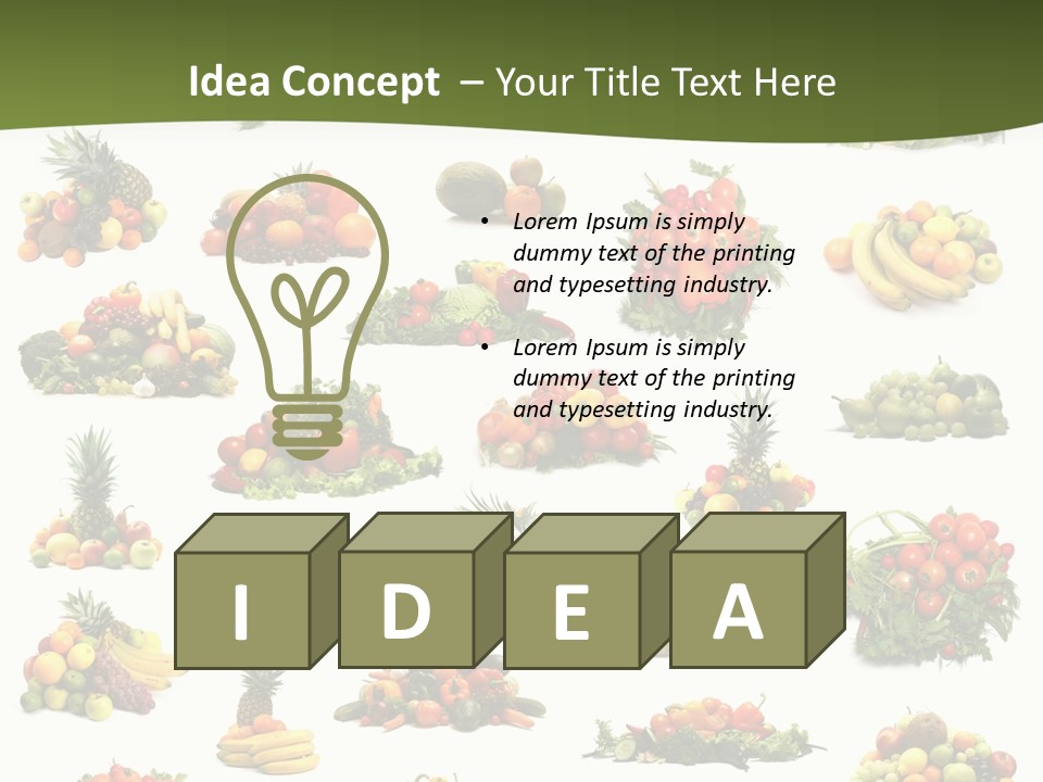 Melon Nutrition Onion PowerPoint Template