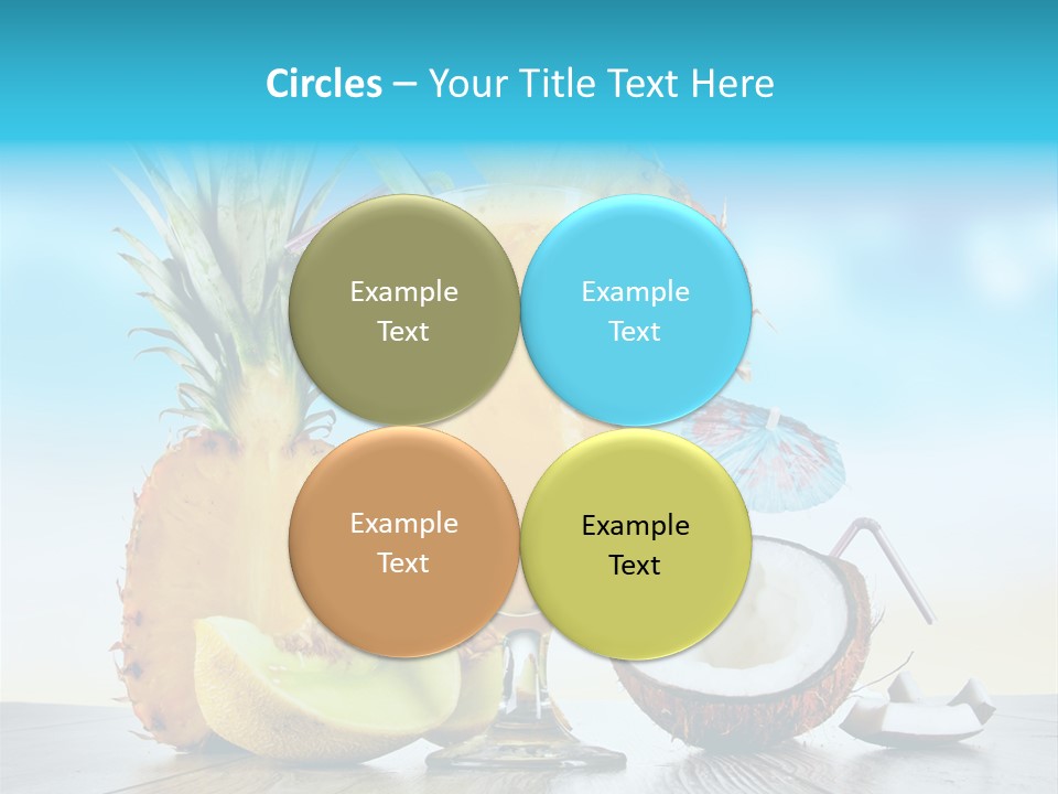 Hurricane Pineapple Beverage PowerPoint Template