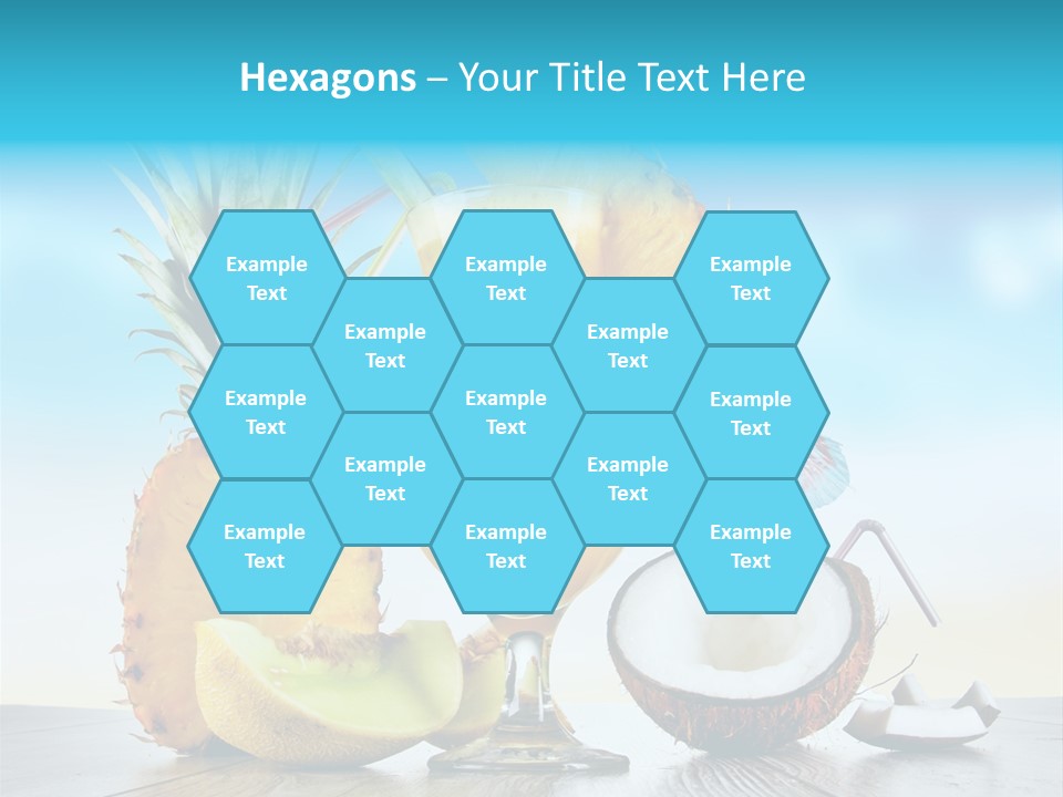 Hurricane Pineapple Beverage PowerPoint Template