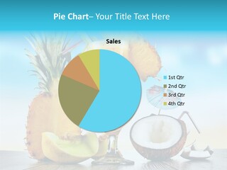 Hurricane Pineapple Beverage PowerPoint Template