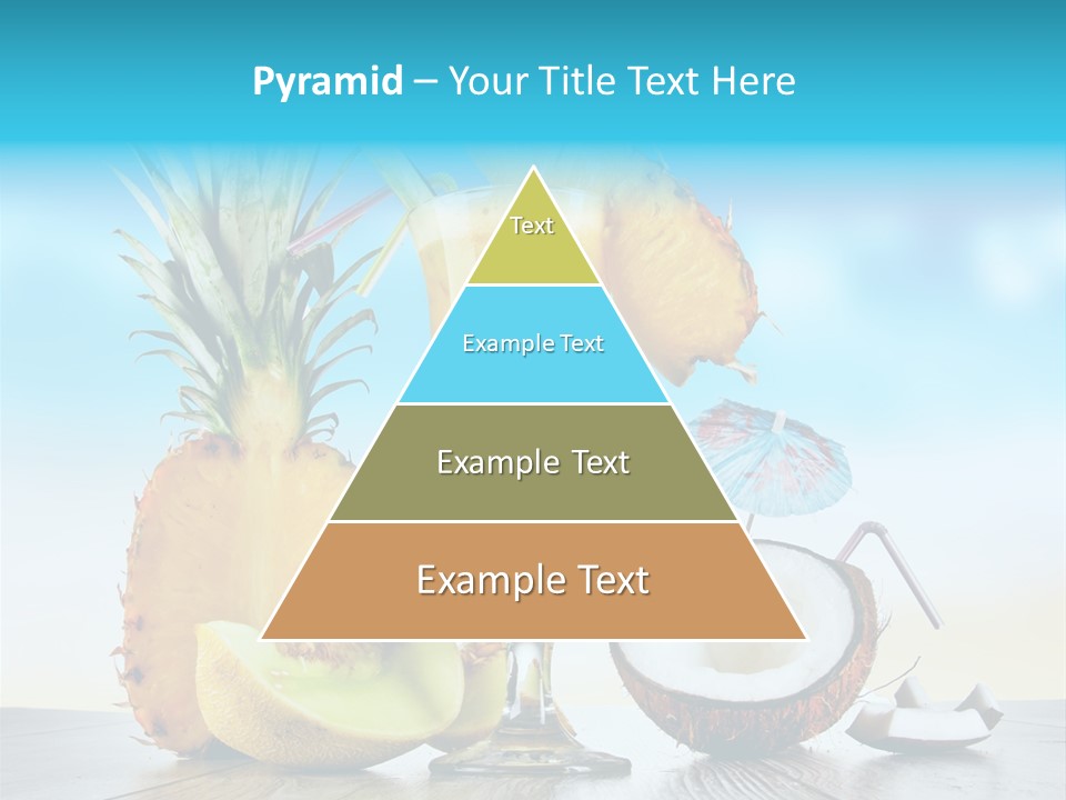 Hurricane Pineapple Beverage PowerPoint Template