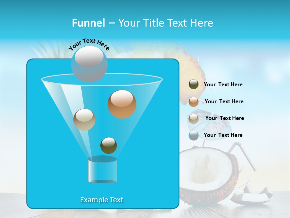 Hurricane Pineapple Beverage PowerPoint Template