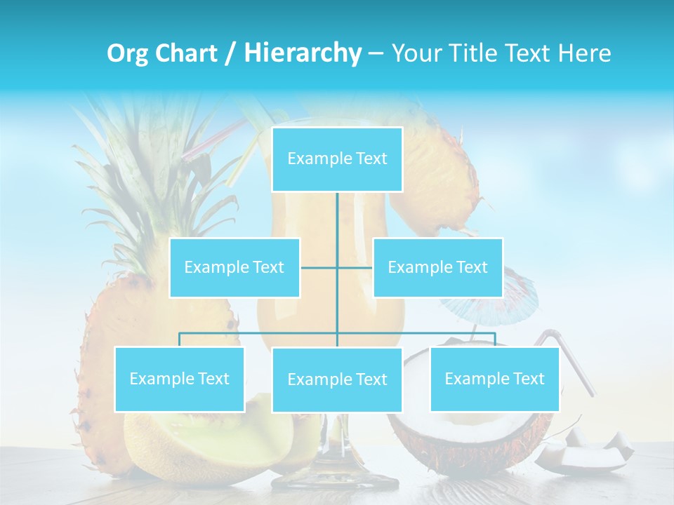 Hurricane Pineapple Beverage PowerPoint Template