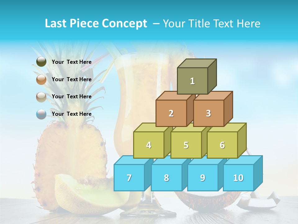 Hurricane Pineapple Beverage PowerPoint Template