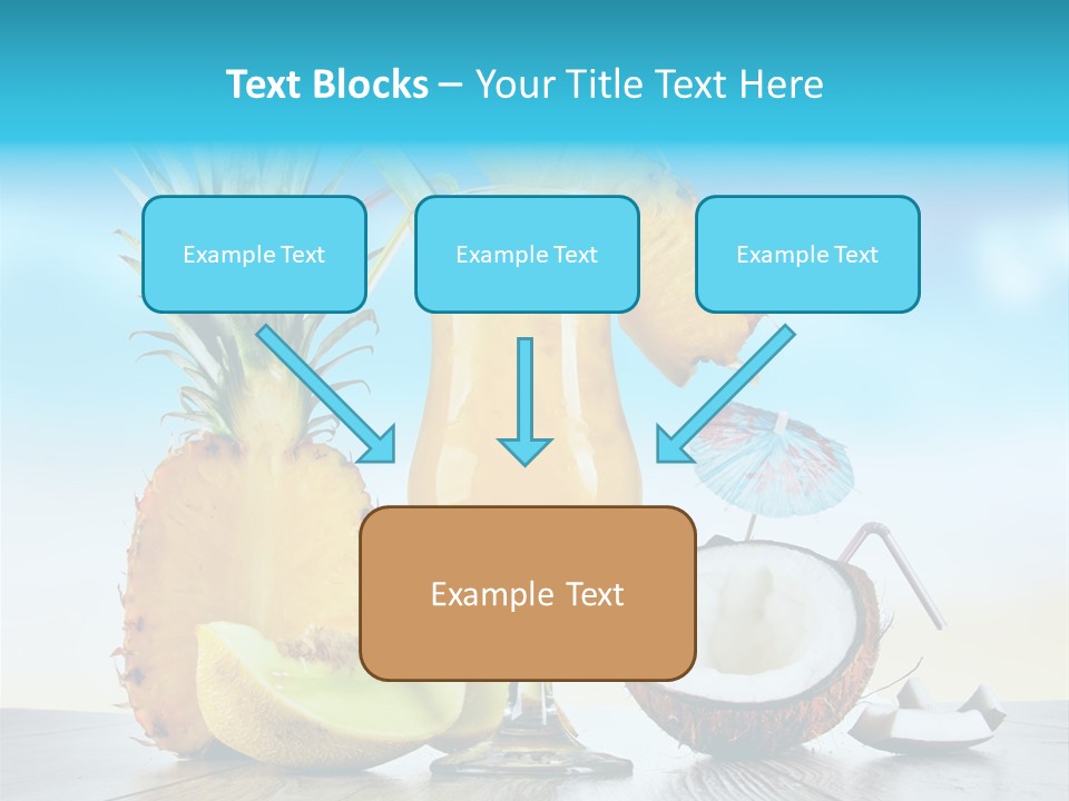 Hurricane Pineapple Beverage PowerPoint Template
