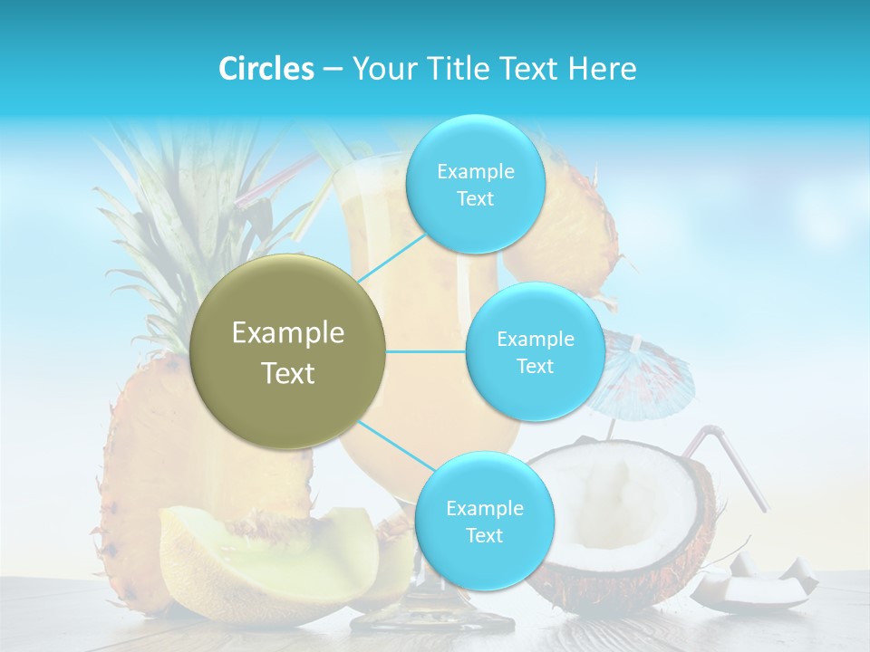 Hurricane Pineapple Beverage PowerPoint Template
