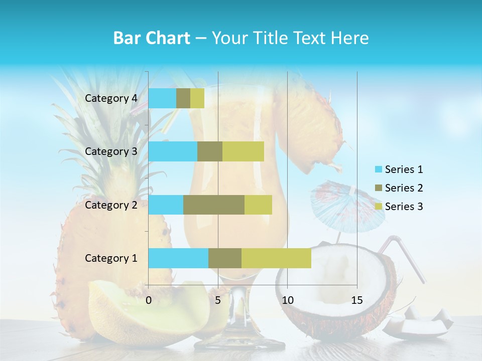 Hurricane Pineapple Beverage PowerPoint Template