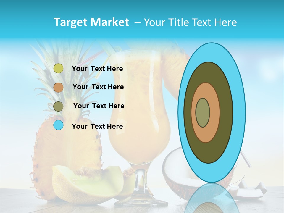 Hurricane Pineapple Beverage PowerPoint Template
