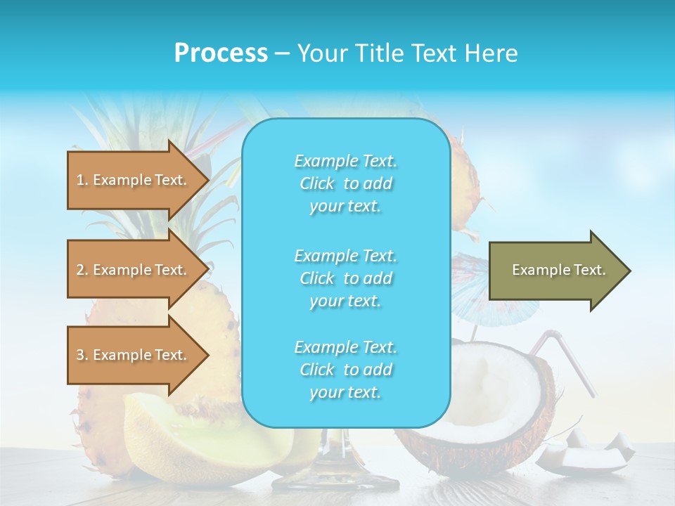 Hurricane Pineapple Beverage PowerPoint Template