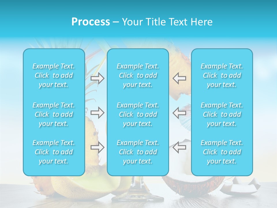 Hurricane Pineapple Beverage PowerPoint Template