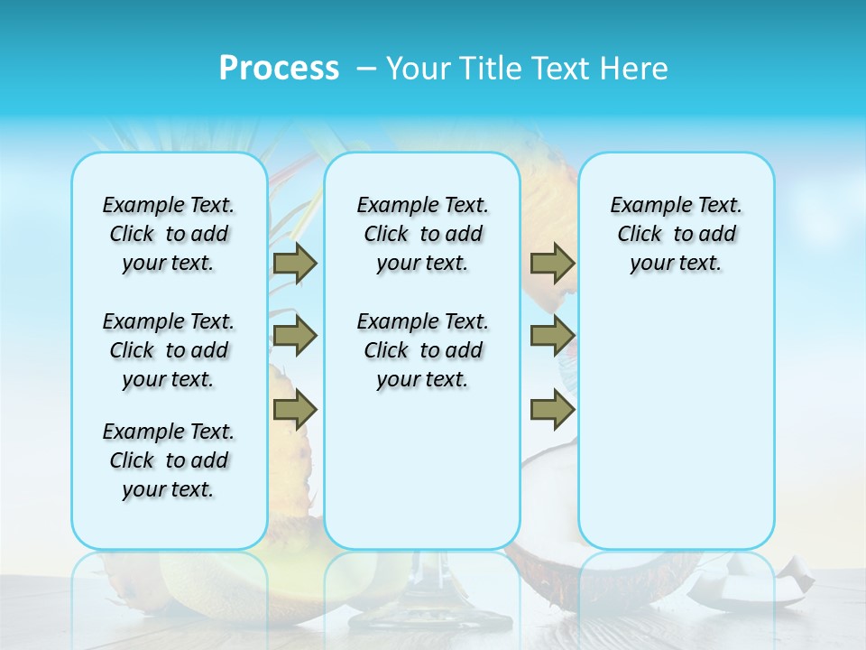 Hurricane Pineapple Beverage PowerPoint Template