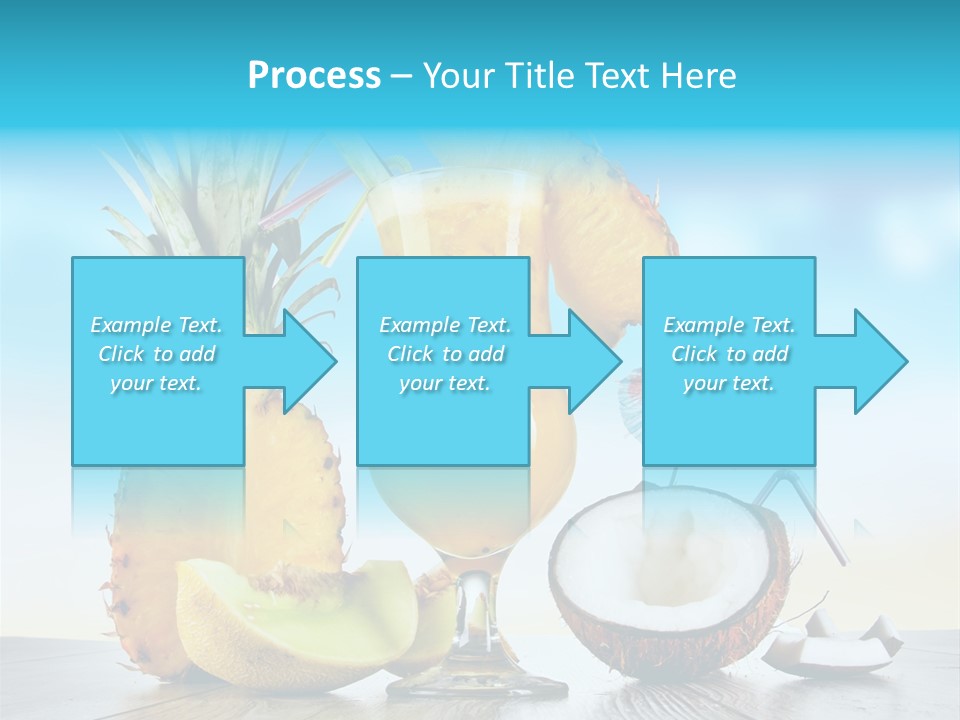 Hurricane Pineapple Beverage PowerPoint Template