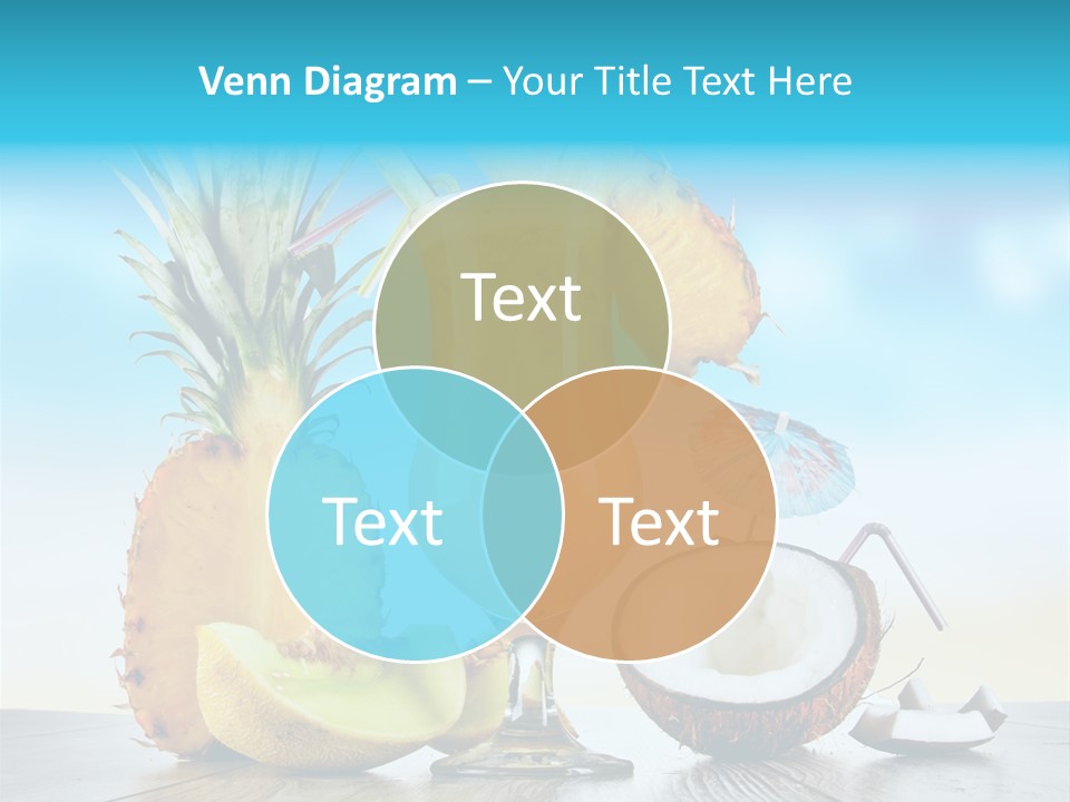 Hurricane Pineapple Beverage PowerPoint Template