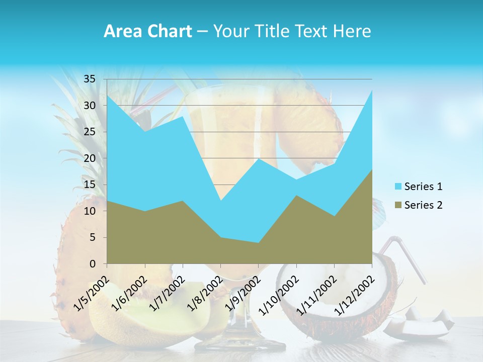 Hurricane Pineapple Beverage PowerPoint Template