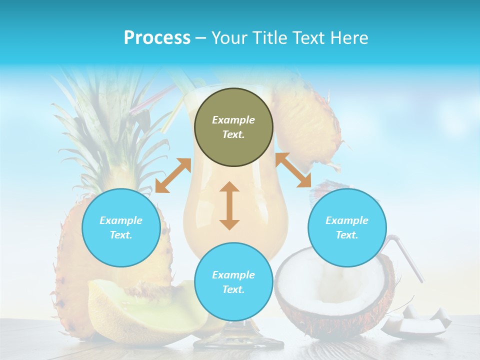 Hurricane Pineapple Beverage PowerPoint Template